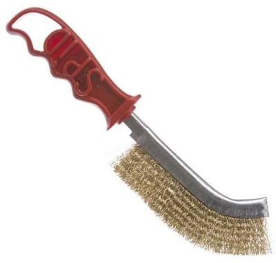 Furçë teli dore SPID SP18511B24SE, për metal, dorezë plastike, e kuqe