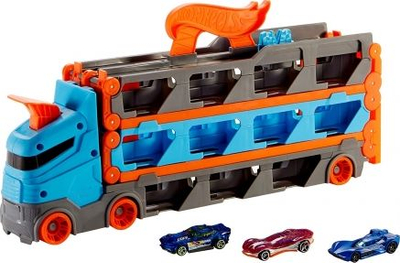 Kamion lodër Hot Wheels Racing Transporter 2në1 (GVG37)
