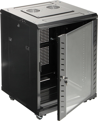 Kabinet rrjeti Eprado R19 15U 600FW, 19", me rrota, i zi