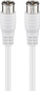 Kabllo SAT Wentronic Goobay 50748, F-Quick në F-Quick, 2.5 m, e bardhë