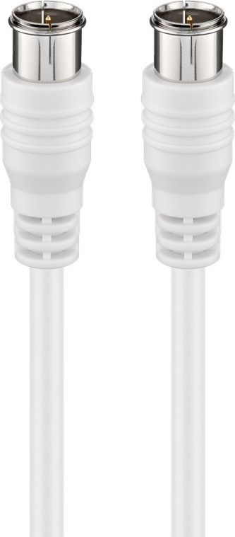 Kabllo SAT Wentronic Goobay 50748, F-Quick në F-Quick, 2.5 m, e bardhë