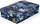 Kuti shkollore për art A4, 330 x 225 x 80mm, dizajn makinë sportive, blu
