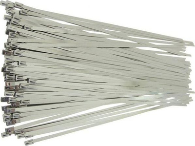Shtrëngues ball-lock TurboWorks, 5x200mm, çelik inox T304, ngjyrë argjendtë