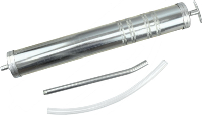 Рачна пумпа за масло Geko G01151, 1000 ml, метално куќиште, сребрена