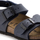 Sandale për kalamaj Birkenstock New York BS Jr, shollë anatomike, Birko Flor nubuck, bezhë