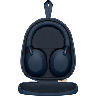 Kufje Sony WH-1000XM5, me tel edhe wireless, blu