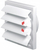 Grilë ventilimi Awenta T79, 170x170mm, fi 150mm, e bardhë