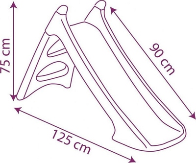 Rrëshqitëse për kalamaj SMOBY XS slide Frozen, 90 cm, blu