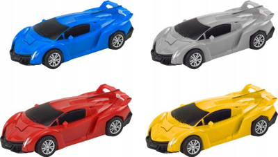 Lodër makinë robot Lean Toys Auto Robot 2in1, transformim makinë sportive në robot, plastike, shumëngjyrëshe