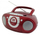 Boombox Soundmaster, me CD, radio FM stereo, i kuq
