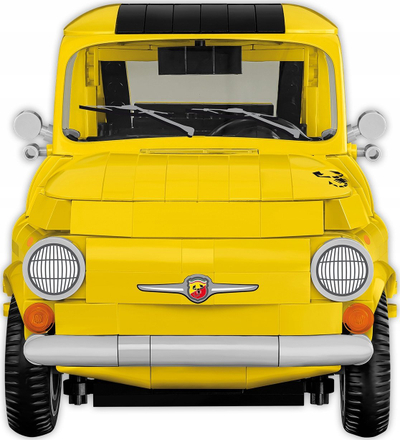Model ndërtimi COBI Fiat Abarth 595 Executive Edition, 1:12, mbi 1000 blloqe, i verdhë