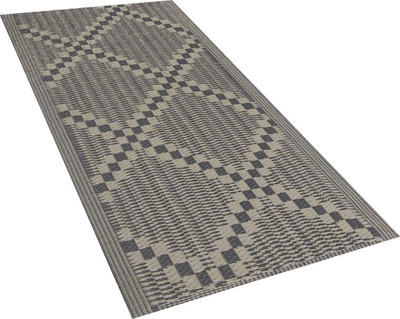 Tapet për jashtë JALNA, 60 x 105 cm, me model gjeometrik, taupe