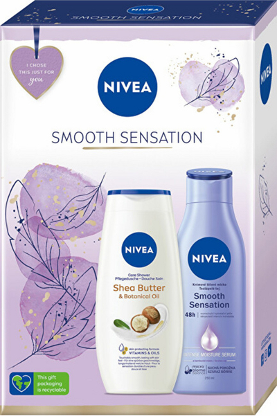 Set për trup Nivea Smooth Sensation, Krem për trup 250 ml + Xhel dushi Shea Butter 250 ml