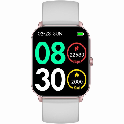 Smartwatch për goca GRAVITY GT36-2, ekran 1.85", Bluetooth, gri rose gold