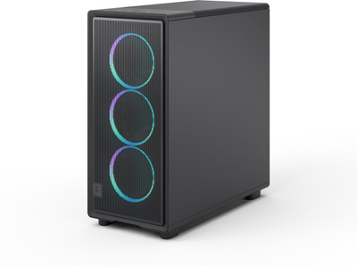 Kuti kompjuteri Fractal Design Epoch, mid tower, xham i temperum RGB, e zezë