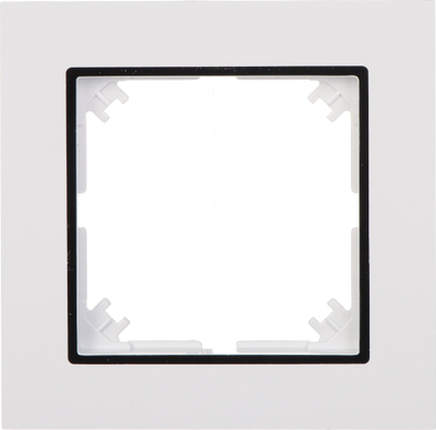 Pllakë kornizë Elektro-Plast Santra FRAME PLATE 4171-26, 1 seksion, IP20, e bardhë argjendi