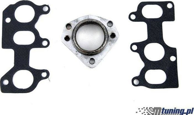 Kollektor shkarkimi TurboWorks VW Golf Jetta VR6 2.8L, çelik inox, argjendtë