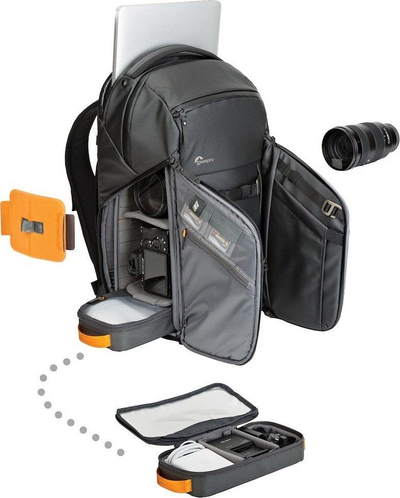 Çantë shpine Lowepro FreeLine BP 350 AW për aparat fotografik dhe laptop 15\", e zezë
