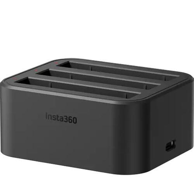 Bazë karikimi Insta360 X3, Charging Hub, për 3 bateri, e zezë