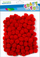 Pompoma zbukurimi Craft with Fun 463922, set punimesh dore, ngjyrë e kuqe