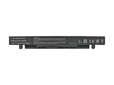 Bateri laptopi Movano për Asus X550 A450 F450 K550, 4400mAh, 14.4V, e zezë