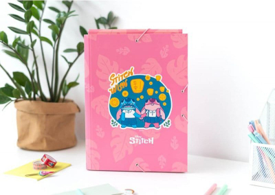 Dosje me kapak Disney Stitch Flap Folder, formati A4, shumëngjyrëshe