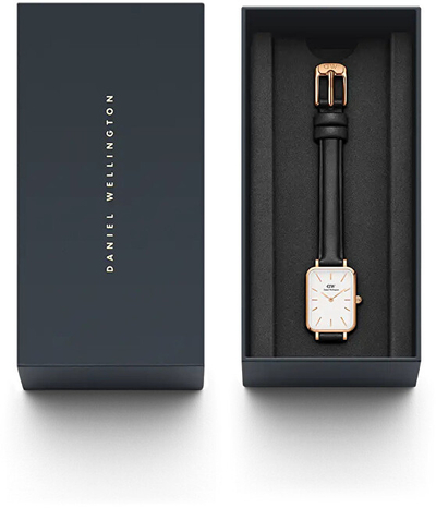 Orë dore Daniel Wellington Quadro 20 X 26 Pressed Sheffield RG White DW00100434
