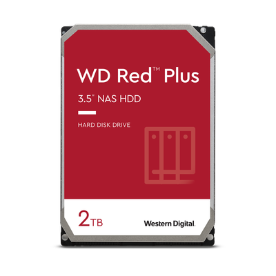 Disk i brendshëm HDD WD Red Plus, 2TB, 3.5", 5400 RPM