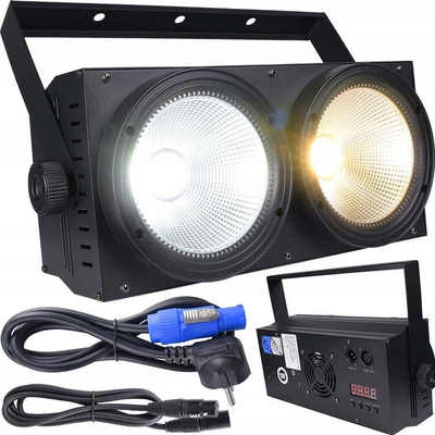 Сценски прожектор Light4Me Blinder LED 2x100W, прилагодлива бела светлина, DMX, црн