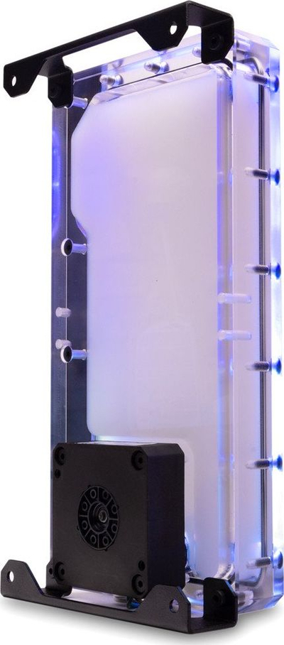 Rezervuar me pompë EK Water Blocks EK-Quantum Kinetic FLT 360 DDC PWM D-RGB, 360 mm, akril, i tejdukshëm, i zi
