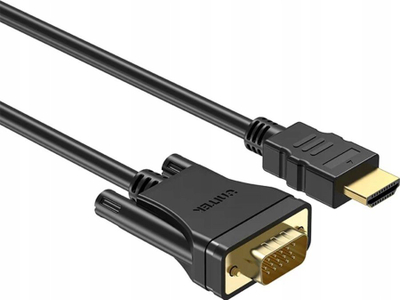 Kabllo HDMI në VGA Unitek, 2 m, Full HD 60Hz, e zezë