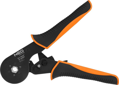 Pinca krimpuese Neo Tools, për terminale kabllosh 0.1 – 16 mm², çelik karboni, portokalli
