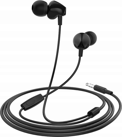 Kufje me kabllo HOCO M60, 3.5mm, Hi Fi, të zeza