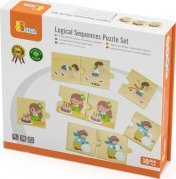 Puzzle druri Viga Animal Feeding 51607, 24 copa, për kalamaj