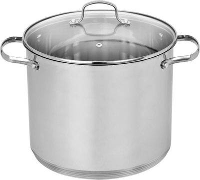 Tenxhere çeliku Smile MGK-08, 11L, kapak xhami, çelik inox