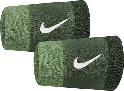 Byzylyk sportiv për kyç dore Nike Swoosh N0001586314OS, set 2 copë, jeshil