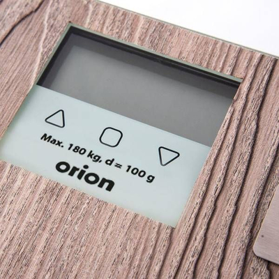 Peshore personale Orion Imitation Wood, dixhitale, deri 150kg, ngjyrë dru
