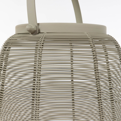 Lampion dekorativ Home Styling Collection, metal, për qiri, ngjyrë mint