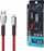 Kabllo USB Powerline BW02 për iPhone, 1m, 2.4A, e kuqe