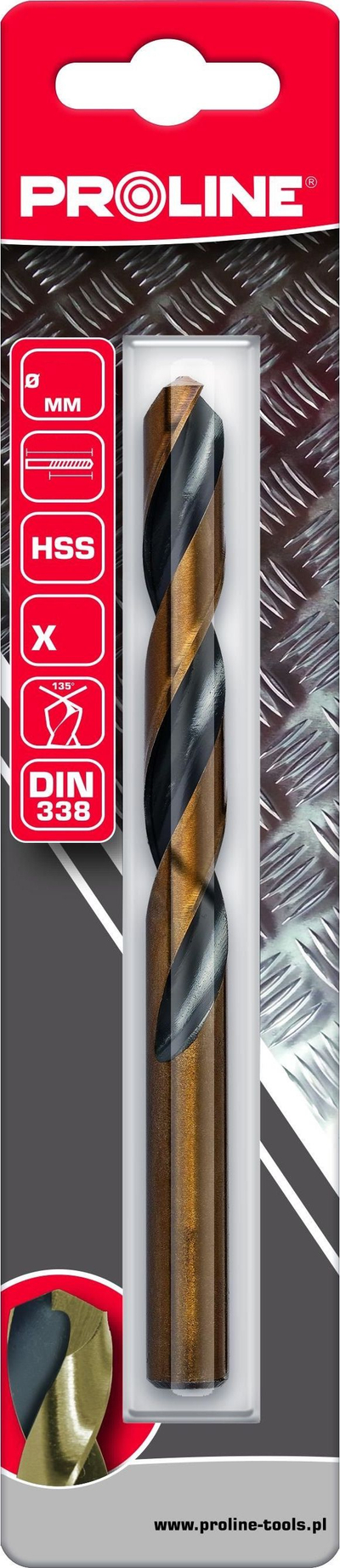 Stërvitëse metali Proline HSS DIN338, 8.5mm, 1 copë