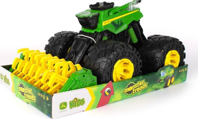 Lodër kombajnë John Deere Monster Treads MT Super Combine, me drita, me zhurma, jeshile