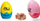 Lodër elektrike Temperance Alien Egg, set 24 copë, e bardhë