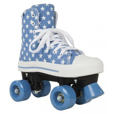 Role me 4 rrota Rookie Canvas High Stars, madhësia 39, blu