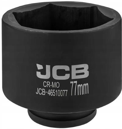Kapak çelësi goditës JCB Impact, 3/4", 77mm, i zi