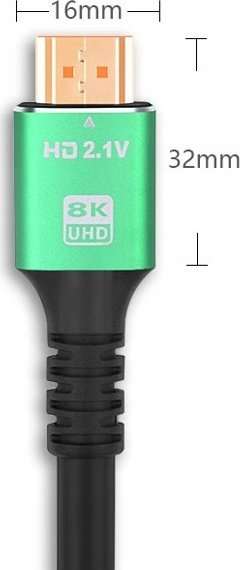 Kabllo HDMI Bounn 2.1, 3m, 48 Gb/s, e zezë