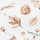 Pelë museline Bocioland Bamboo Nappy Boho Flowers, 120x120cm, bambu, shumëngjyrëshe