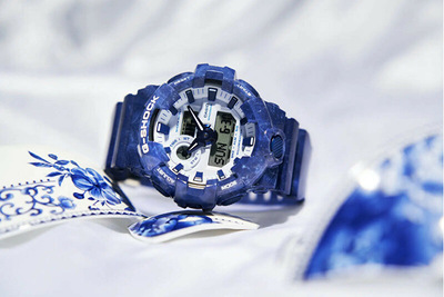 Orë për meshkuj Casio, e kaltër