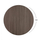 Tavolinë MDF Ø60 cm, carbon black (HM8436.01), zezë