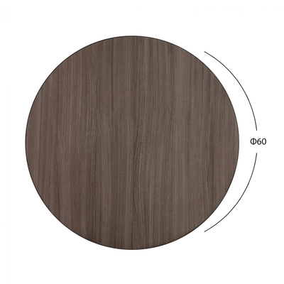 Tavolinë MDF Ø60 cm, carbon black (HM8436.01), zezë