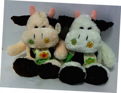 Lodër pelushi lopë Plush Toy Cow, 45 cm, shumëngjyrëshe